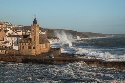 Porthleven Pier During the Storms